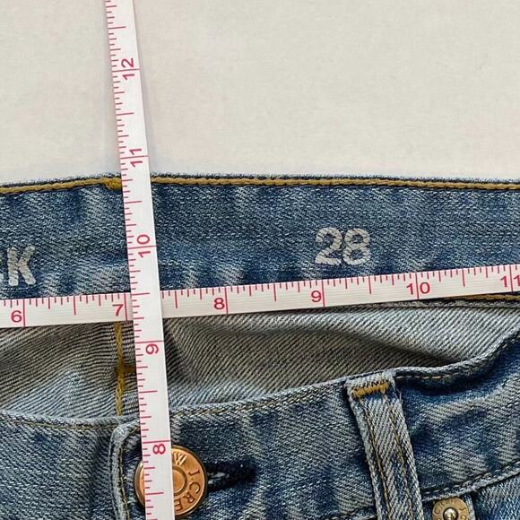 J. Crew Toothpick Jeans Mid to Low Rise, Medium Rinse/Wash, Distressed, 28 - Picture 13 of 16